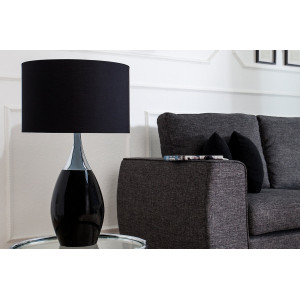 NOIR modern asztali lámpa 60 cm – fekete