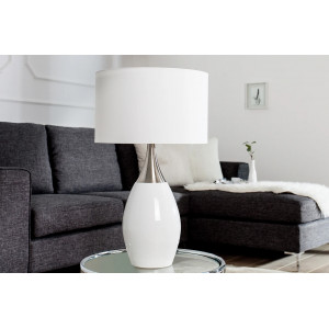 NOIR modern asztali lámpa 60 cm – fehér