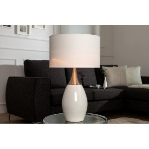 NOIR modern asztali lámpa 60 cm – fehér