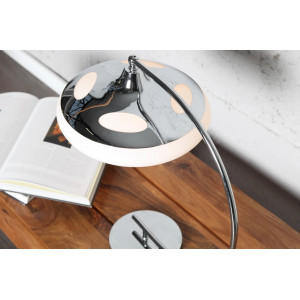 LUNAR modern asztali lámpa 45 cm – ezüst / króm