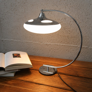 LUNAR modern asztali lámpa 45 cm – ezüst / króm INVICTA