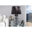 MIRA modern asztali lámpa 60 cm – fekete / króm