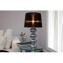 MIRA modern asztali lámpa 60 cm – fekete / króm