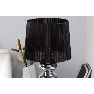 MIRA modern asztali lámpa 60 cm – fekete / króm