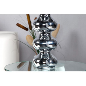 MIRA modern asztali lámpa 60 cm – fekete / króm
