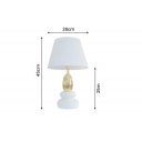 BALANCE modern asztali lámpa 45 cm – fehér / arany