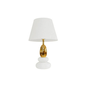 BALANCE modern asztali lámpa 45 cm – fehér / arany