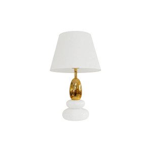 BALANCE modern asztali lámpa 45 cm – fehér / arany INVICTA