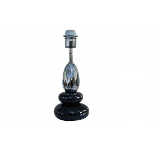 BALANCE modern asztali lámpa 45 cm – fekete / ezüst