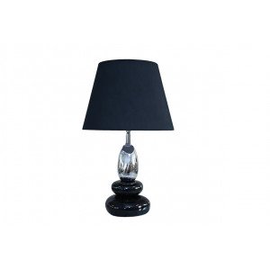 BALANCE modern asztali lámpa 45 cm – fekete / ezüst INVICTA