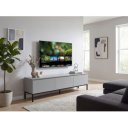 SLATE modern TV-szekrény 150 cm – szürke / fekete