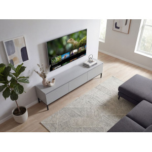 SLATE modern TV-szekrény 150 cm – szürke / fekete