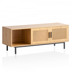 CANEWOOD modern TV-szekrény 120 cm – tölgy