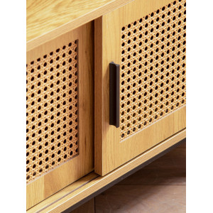 CANEWOOD modern TV-szekrény 120 cm – tölgy