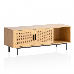 CANEWOOD modern TV-szekrény 120 cm – tölgy
