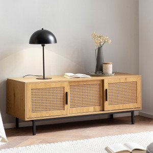 CANEWOOD modern TV-szekrény 120 cm – tölgy SKYPORT