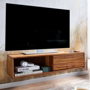 LEVIO modern tömör rózsafa fali TV-szekrény - 108 cm SKYPORT