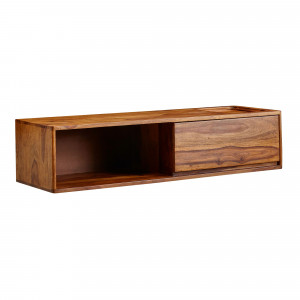 LEVIO modern tömör rózsafa fali TV-szekrény - 108 cm