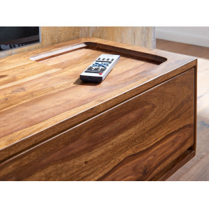 LEVIO modern tömör rózsafa fali TV-szekrény - 108 cm