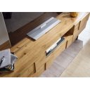 TILEO modern TV-szekrény 160 cm – tölgy / fekete