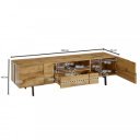 TILEO modern TV-szekrény 160 cm – tölgy / fekete