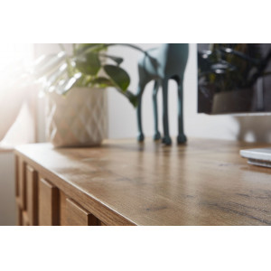 TESSERA modern TV-szekrény mintázott frontokkal - 160cm - tölgy