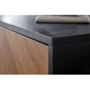 VARENO modern TV-szekrény - 163cm - tölgy/fekete