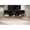 VELINO modern TV-szekrény - 150cm - tölgy/fekete