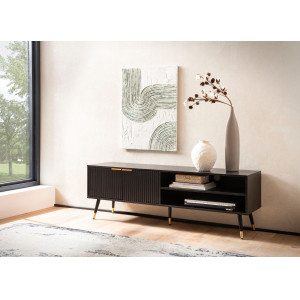 MIRENO modern TV-szekrény - 150cm -  fekete