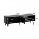 MIRENO modern TV-szekrény - 150cm -  fekete