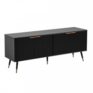 MIRENO - II modern TV-szekrény - 150cm - fekete