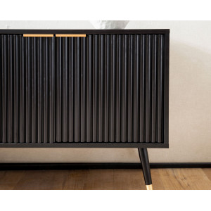 MIRENO - II modern TV-szekrény - 150cm - fekete