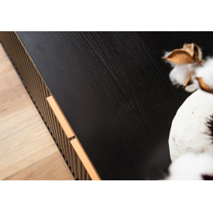 MIRENO - II modern TV-szekrény - 150cm - fekete