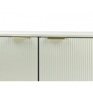LUMERO modern TV-szekrény - 150cm - fehér/arany