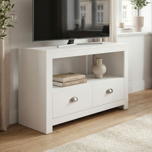NIVO kompakt TV-szekrény fiókokkal - 85cm -  fehér