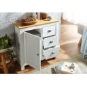 NIVO -II modern komód 79 cm – fehér / tölgy