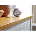 NIVO -II modern komód 79 cm – fehér / tölgy