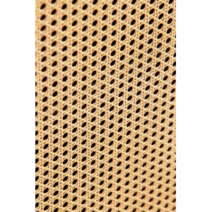 VIENNA modern komód rattan hatású fonattal - 80 cm – tölgy/fekete