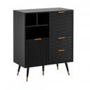 MIRENO modern komód 77 cm – fekete