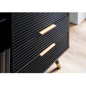 MIRENO modern komód 77 cm – fekete
