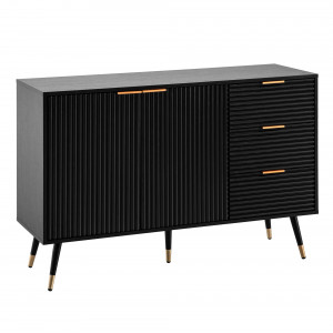 MIRENO modern komód 120 cm – fekete