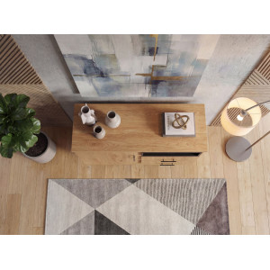 TENDO modern komód 116 cm – tölgy