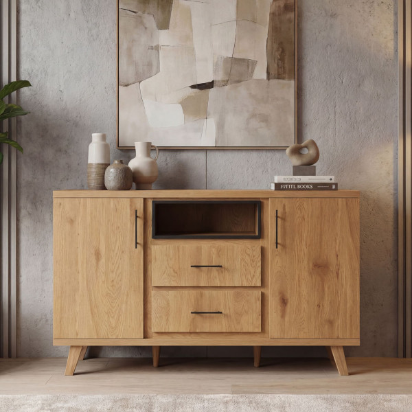 TENDO modern komód 150 cm – tölgy