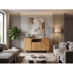 TENDO modern komód 150 cm – tölgy
