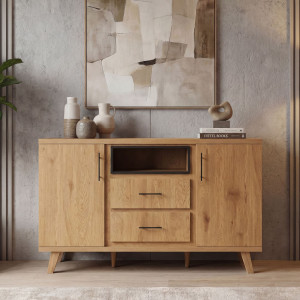 TENDO modern komód 150 cm – tölgy SKYPORT