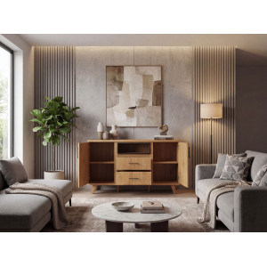 TENDO modern komód 150 cm – tölgy
