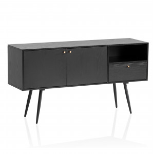 EBONY modern komód 140 cm – fekete