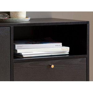 EBONY modern komód 140 cm – fekete