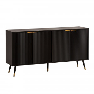 MIRENO - II modern komód 150 cm – fekete