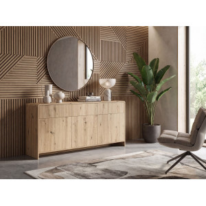 NATURA modern komód 155 cm – tölgy